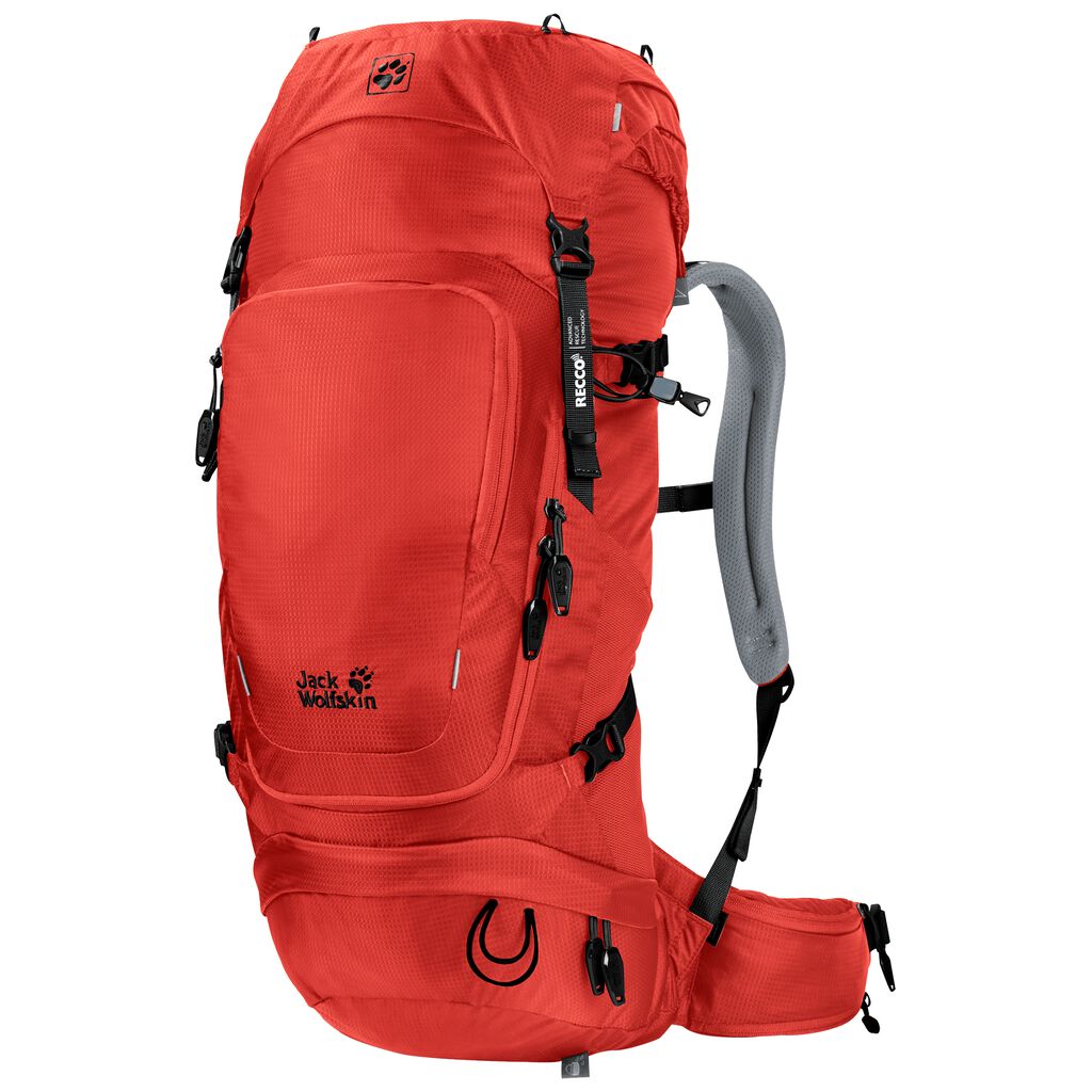 Jack Wolfskin ORBIT 34 RECCO backpack ταξιδιου ανδρικα πορτοκαλι κοκκινα | GR7905097